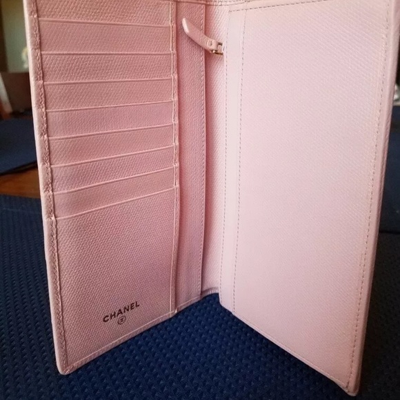 Chanel Wallet Purse Long Wallet Coco Button Pink - Picture 7 of 14